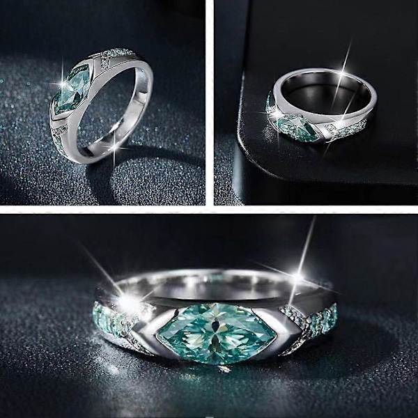 Magnetiska Moissanite Ringar Magterapi Lymfdränage Terapi Titanjonringar