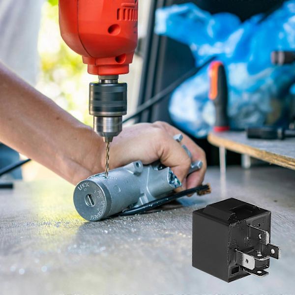 5 st Reläsockelbas Hållare Auto Mini Relä 12V 40A Relä Universalrelä för Bil