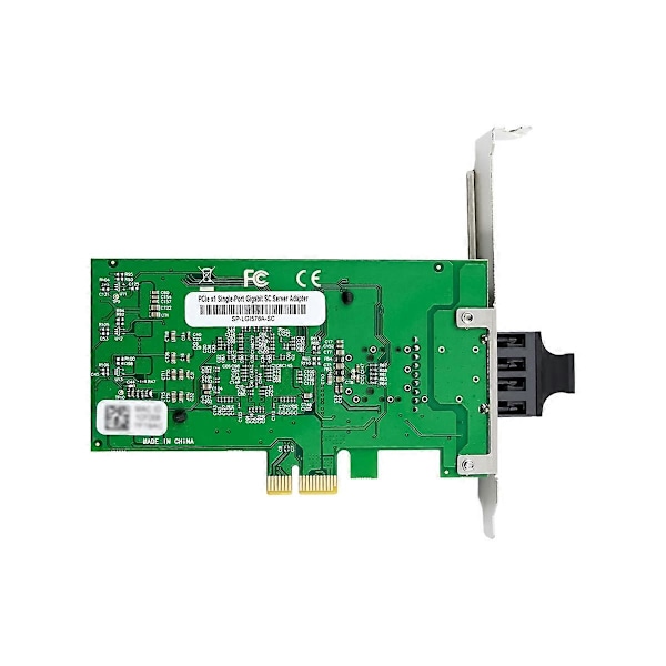 Gigabit Fiber Optisk Netværkskort PCIe X1 82576-F1 Single-Port SC