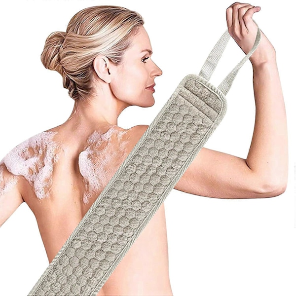 Exfolierande Ryggskrubbare För Dusch, Bad Duschskrubbare För Kvinnor, Luffa Skrubbare För Att Djuprengöra Och Koppla Av Din Kropp