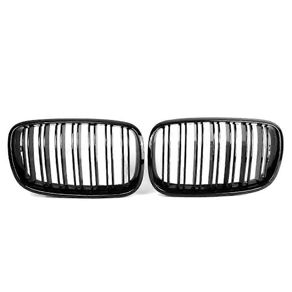 2 st Glänsande Svarta Främre Njurgaller Grill För X5 E70 2007-2013