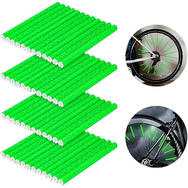 Cykelspegelreflexer, cykelreflexer, spegelreflex, cykelspegelreflexer, 360 ° cykelreflex, spegelcykelreflexer - grön