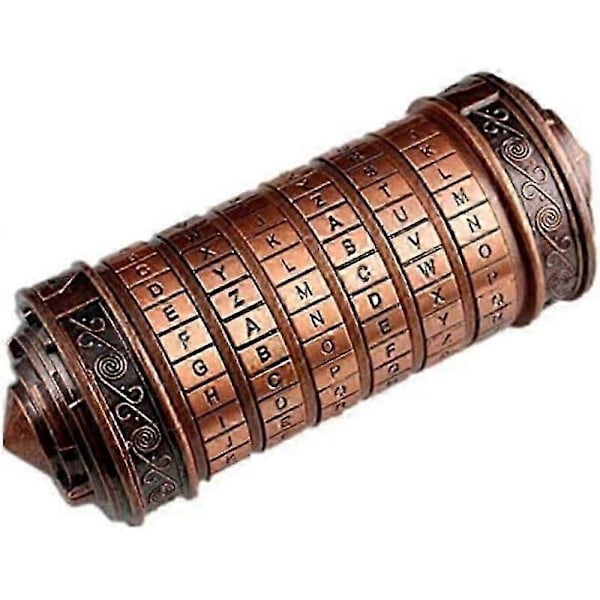 2025 SBSGV Cryptex Da Vinci -koodi minilukko pulmapelit piilotetuilla lokeroilla Ystävänpäivälahjat, messinki Copper