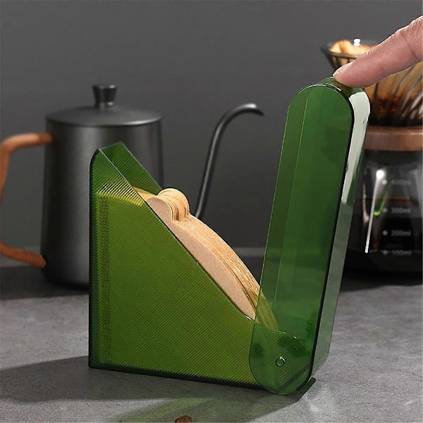 Kaffefilterpappershållare med V01 Kaffefilterpapper Svart