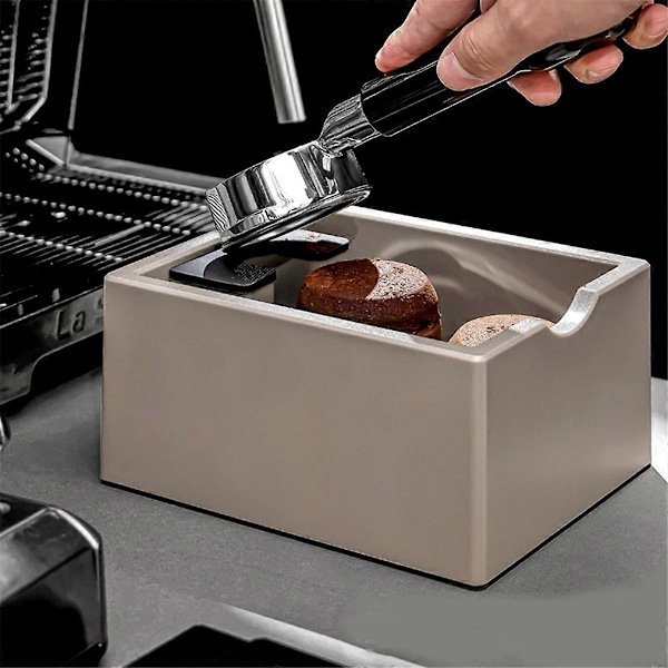 Halkfri Espresso Kaffesump Låda Kaffesump Låda Kaffesump Hink Kaffesump Knock Box Grå