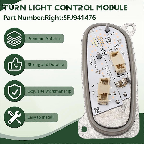 För SEAT Leon LED Strålkastare Varselljus 5FJ941475 Höger