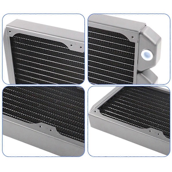 240mm Datorradiator 12 Rör Koppar Vattenkylningskylare