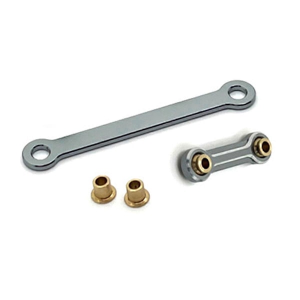 RC Bil Uppgradering Styrkomponent Servo Stång Set för 1/10 Grå