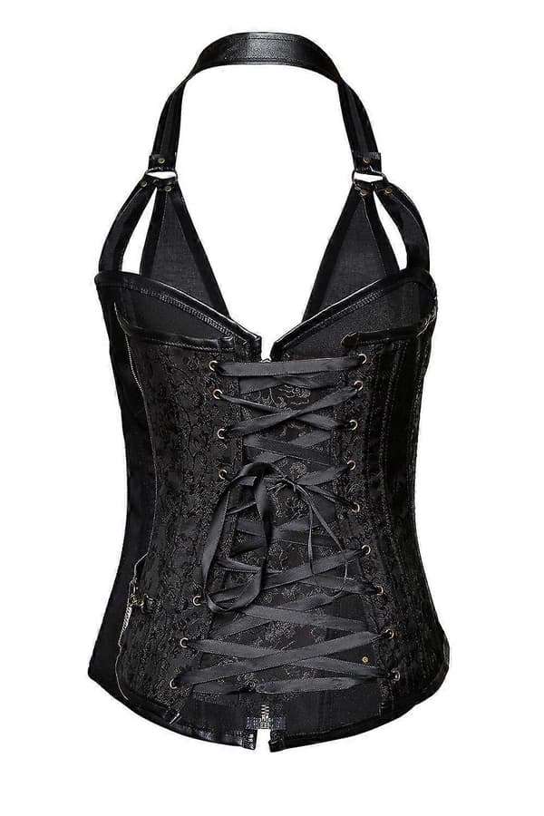 Læderkorset Black 4XL
