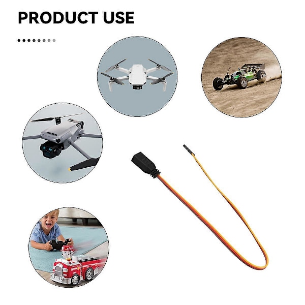 3 st RC Servo JR Kontakt Förlängningssladd för RC Bil Båt Flygplansmodell