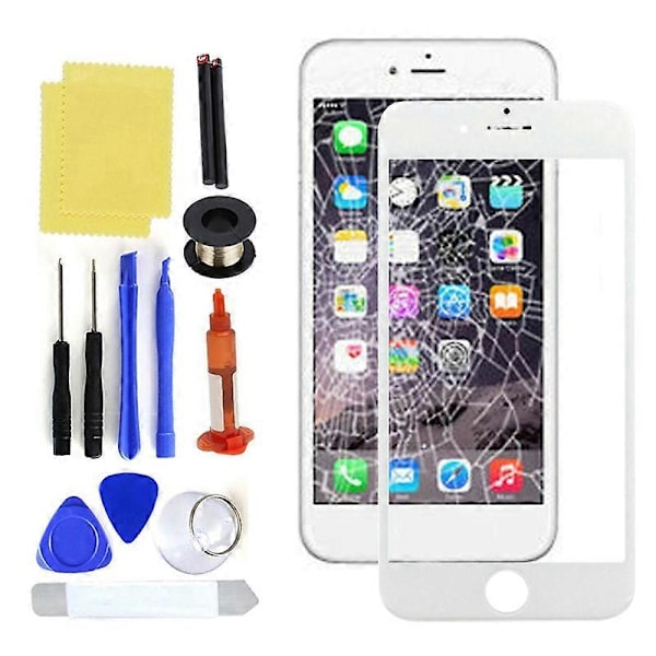 Hållbar Ersättningsverktygssats för Telefonskärm Digitizer Kompatibel iPhone 7/7p/8/8p/se2 White for iPhone 7