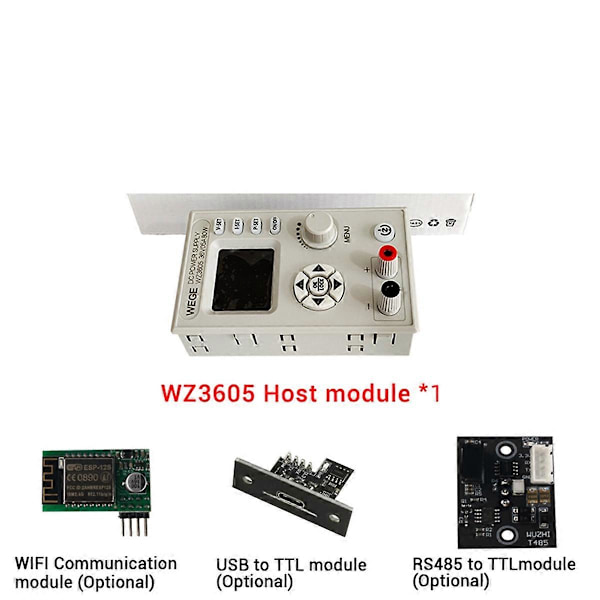 WZ3605 Anti-Backflow Justerbar Digital Kontroll DC Strömförsörjning 36V D