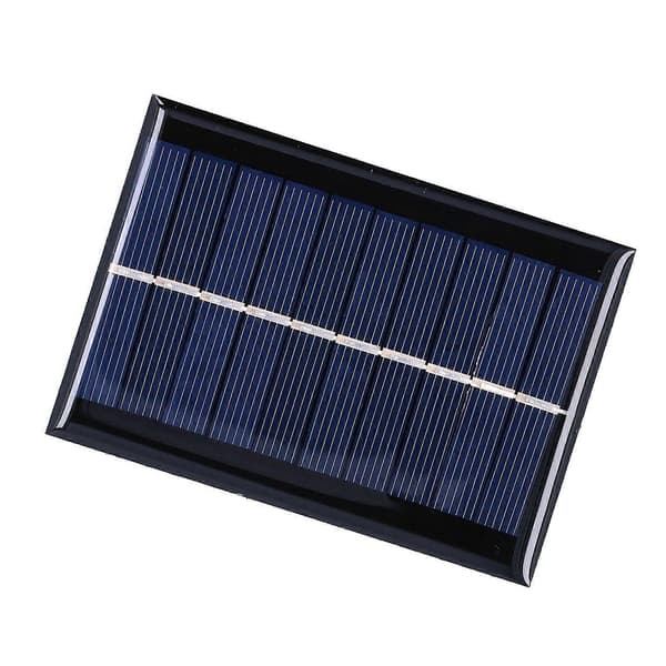 1W 5V Solpanel Polykristallint Kisel Solar Epoxiskiva för Båtar Flygplan Utomhus Solcellslampa