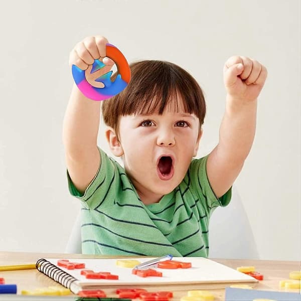 4-pack Uppgraderad Snapper Fidget Leksak Kläm Grepp Lindra Ångest Stress Sensorisk Leksak