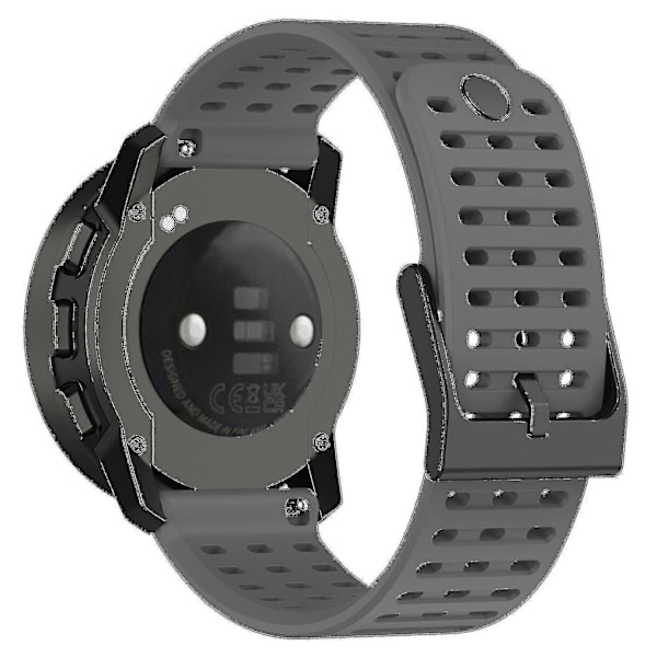 Urheiluranneke Suunto Vertical/9 Peak Pro/9 Peak/5 Peak -kelloille, 22 mm silikoniset kellon rannekkeet Grey