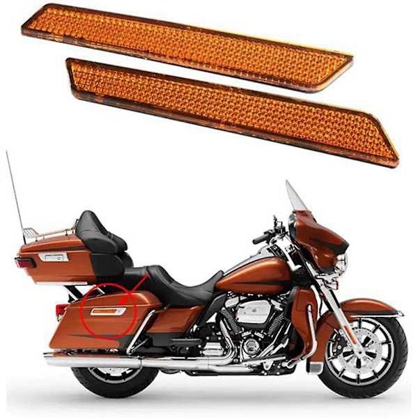 Motorcykel Sadelväska Skyddsreflektor Kåpa för Touring Street Glide Road FLT/FLHT 2014-2020 Tillbehör