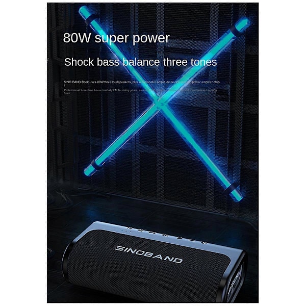 Udendørs Vandtætte 80W High Power Bass Højttalere