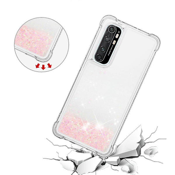 Mi 10 Lite Kotelo Glitter Läpinäkyvä Kimalteleva Kiiltävä Bling Kirkas Virtaava Suojus Tpu Silikoni -