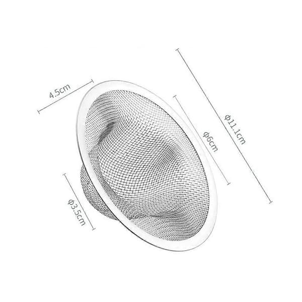 4 stk. vaskfilter i rustfrit stål, vaskesi, vaskesi til badeværelse, køkkenvask, vaskekurv
