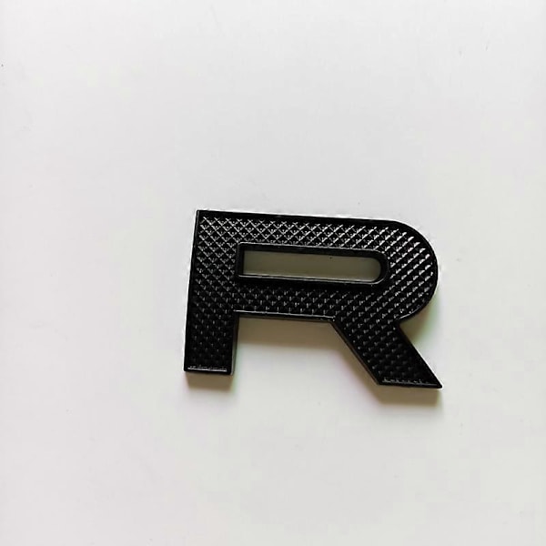 Chrome Edge Bokstäver Emblem för RANGE ROVER Evoque Velar SV Autobiography Bilstyling Motorhuv och Bagagelucka Logo Badge Dekal Svart Röd all black grid2pc