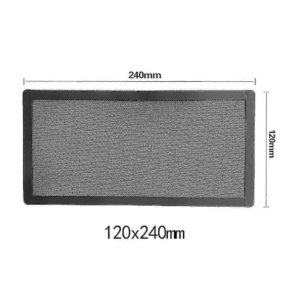 12x24cm Magneettinen pölysuodatin pölytiivis PVC-verkkokansi suojus kotelo tietokoneen kotelon jäähdytystuulettimen lisävarusteille
