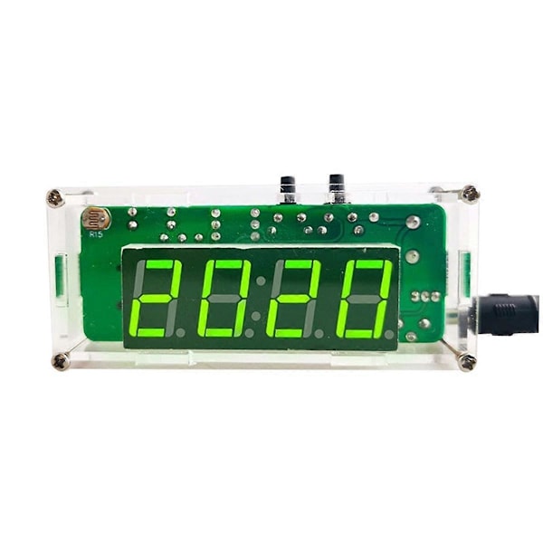 4-siffrig Digital DIY Klock-kit, Väckarklocka Lödningsövningskit, A
