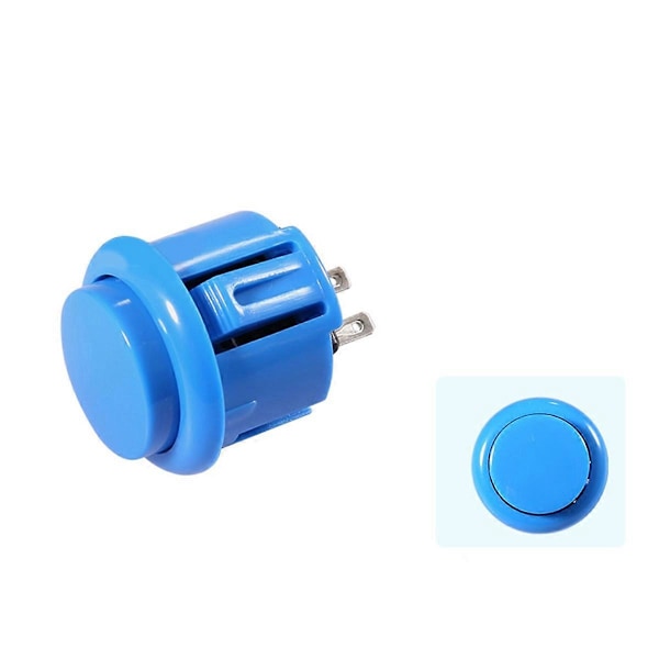 10 kpl Arcade-painikkeita 24 mm:n reagoivat arcade-painikkeet sininen