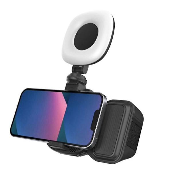 Puhelimen Bluetooth-käsikäyttöinen Sefile-tikku, kahvan vakain, vlog-selfie-täyttövalo, valokuvaustarvikkeet, musta valolla