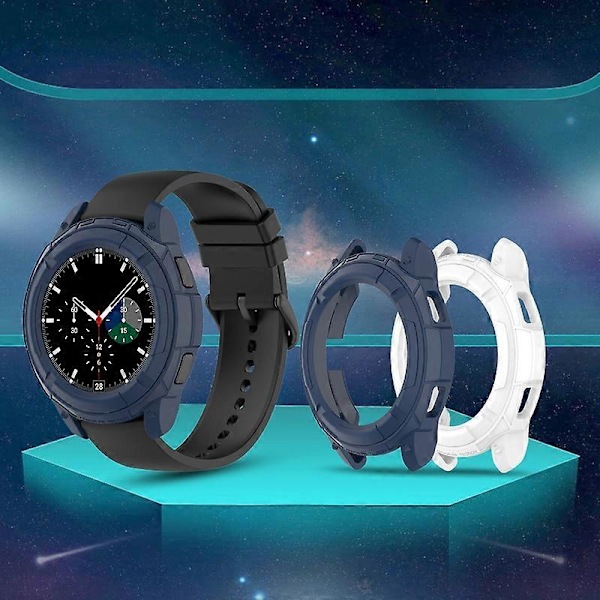 Suojakotelo Ontto Anti-fall TPU 42mm/46mm Kellon Puskurikotelo Suoja Samsung Galaxy Watch 4 Classic -kellolle Red 46mm