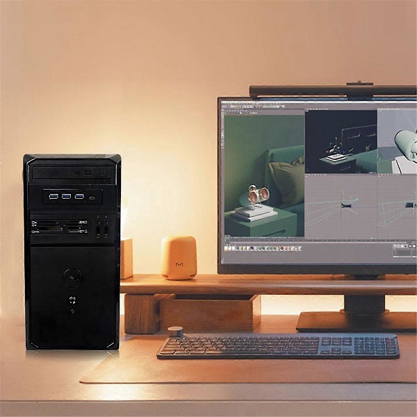 4 Porte Frontpanel Hub USB Hub Computer Optisk Drev Frontpanel