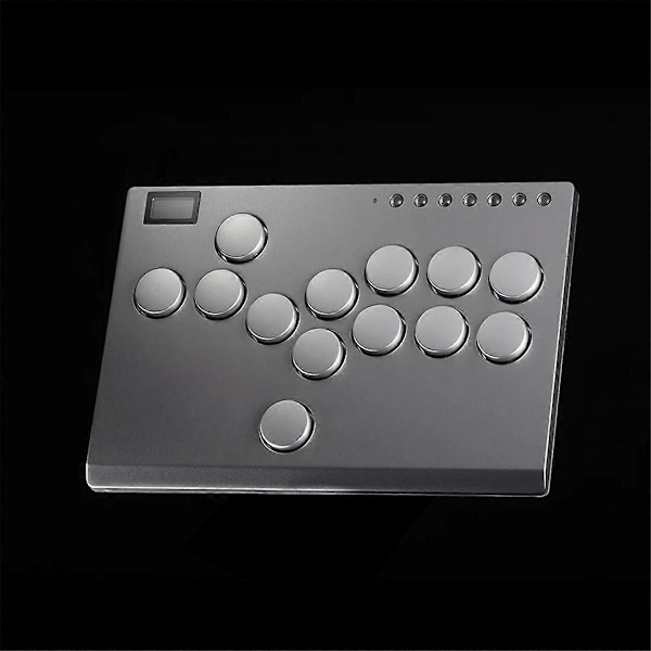 13 Tangenter Arkadspak All-Button Controller Joystick Controller Grå