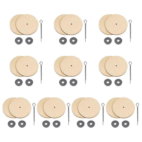 10 Set Dockfogfogar Saxpinne, 12mm
