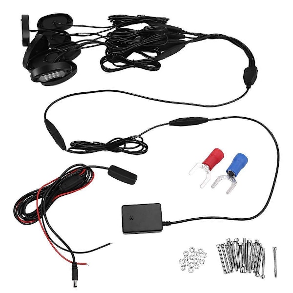 Bil 8 Poddar RGB LED Rock Lights Kit Underglow Flerfärgad Neonljus Pod med Bluetooth App Kontroll för Lastbil ATV UTV SUV