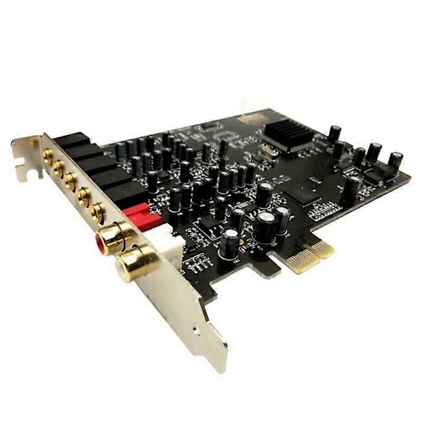 5.1 Äänikortti PCI Express PCI-E Sisäänrakennettu Kaksoislähtöliitäntä PC Window XP/7/8/10:lle