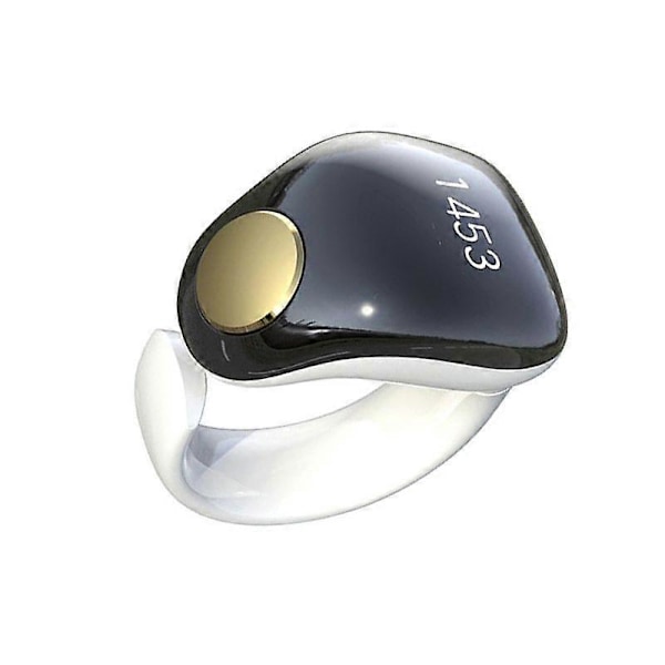 Smart Tasbeeh Ring Islamisk Räknare Digital Räknare för Muslimer Lovprisning Bönepåminnelse Magnetisk Laddning Vattentät A