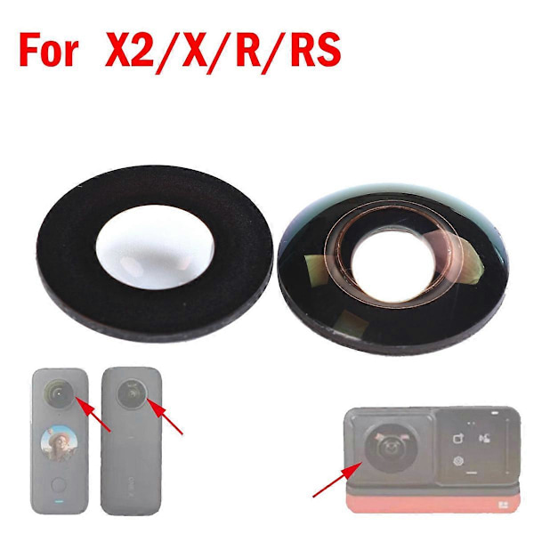 För Insta360 X2/X/ONE RS/ONE R Lins Glass Ersättningsfäste
