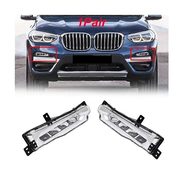 63177412528 Främre Höger Led DRL Dimljus För X3 X4 G01 G02 2017-2019 Körlampa Varselljus