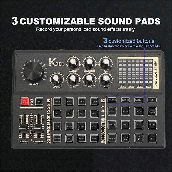 Live Lydkort og Audio Interface Sound Board