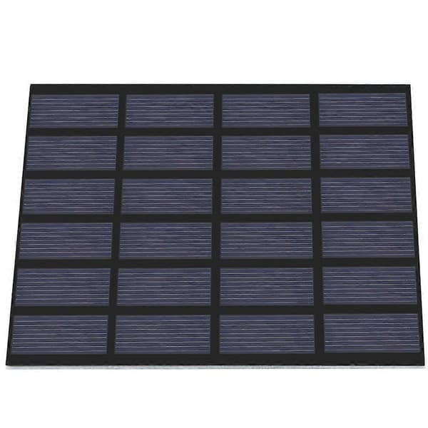 1.5W 6V Mini Polysilicium Solpanel PET Lamineret Plade DIY Batterioplader til Udendørs