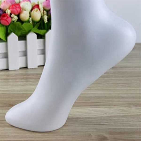 2 st Skyltdocka Fot Sock Modell Kvinnlig Fot Sock Display Kort Strumpa Ankelarmband Smycken Disp