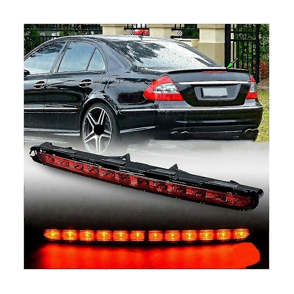 2st LED Bakre Högt Bromsljus Bakljus 3:e Tredje Stopp Bakljus För W211 E-klass 2003-2009