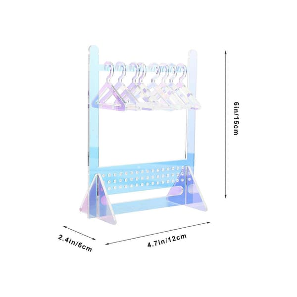 1 Sæt Øreringe Display Stand Akryl Øreringe Display Stativ Ørestik Organizer med Lille Bøjle