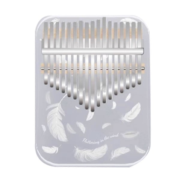 Kalimba 17 Tangenter Professionelt Tommelfingerklaver Akryl Kalimba Tommelfingerklaver Keyboard Musikinstrument Hvid