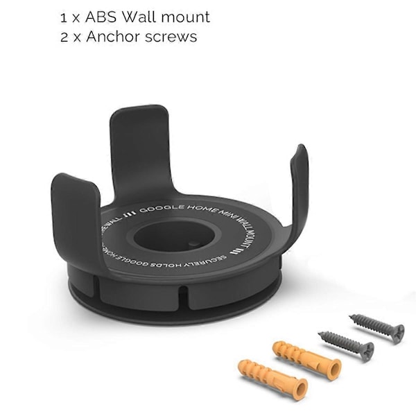 Fäste för Home Mini Smart Högtalare Väggfäste, Svart