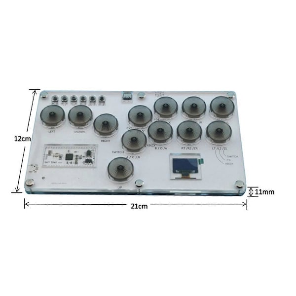 RP2040 Fighting Keyboard+12PCS Keycap C