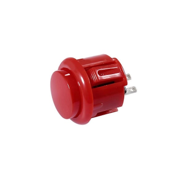 10 st Arkadknappar 24 mm Responsiva Arkadknappar Röda