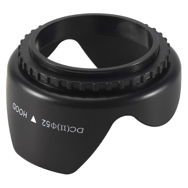 52mm Blomformad motljusskydd för D5200 D5100 D3200 kit