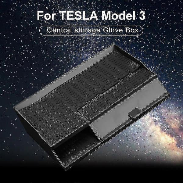 Opbevaring til Tesla 3 Double Y Box Bil Central Armlænskasse Interiørtilbehør