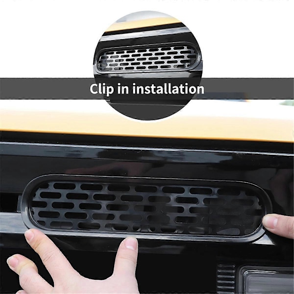 Främre Grill Mesh Grill Insatser Skyddsram Trim Kit för