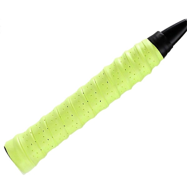 Badmintonracket Svettabsorberande Tejp Rod Gummi Fluorescerande Grön